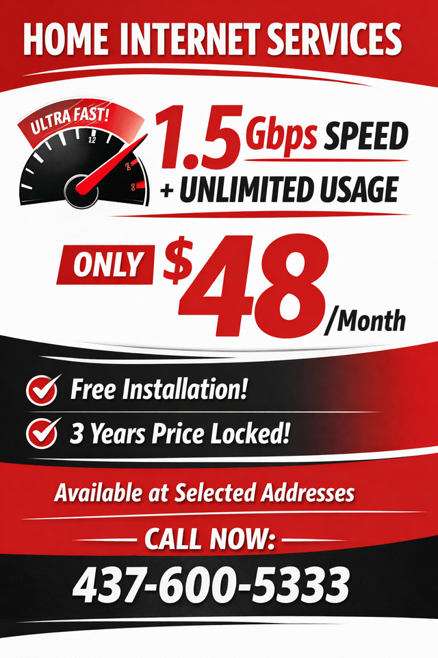 Best Cheap Unlimited Home Internet 1.5Gbps