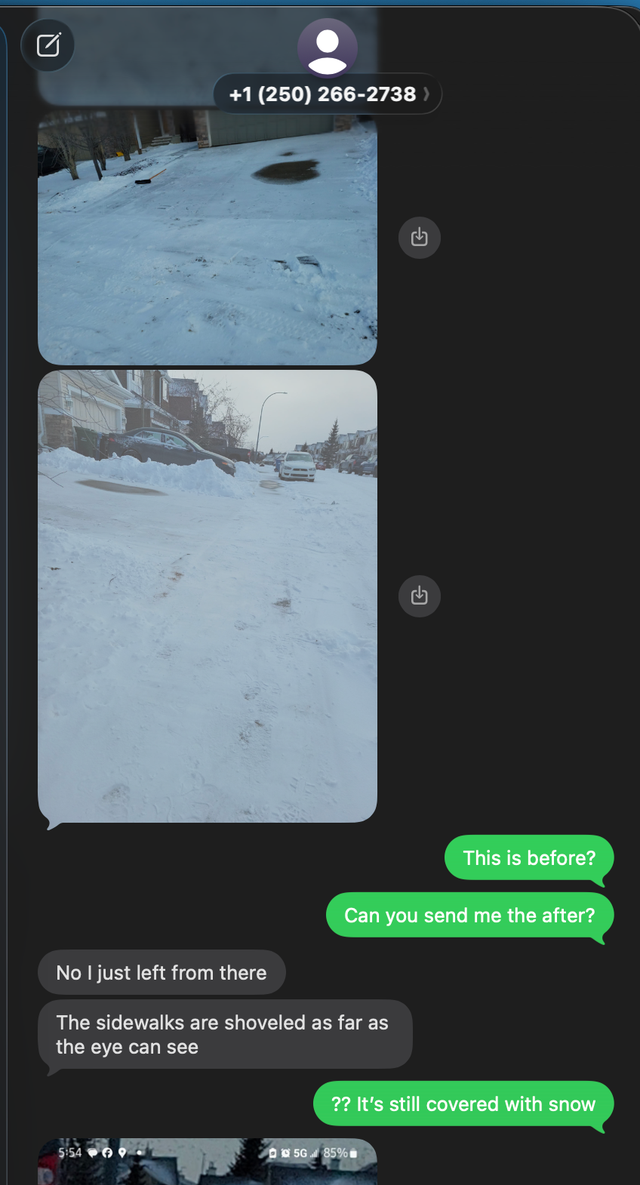 Alert: Snow Removal Scammer 250 266 2738 - Photo 3