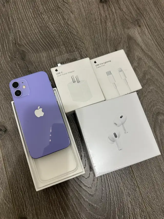 iPhone 12 Mini 256GB Airpods/Charger Set/Delivery