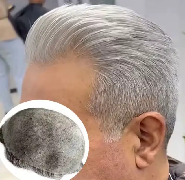 10% Men Hair Piece/ Toupee - Photo 5