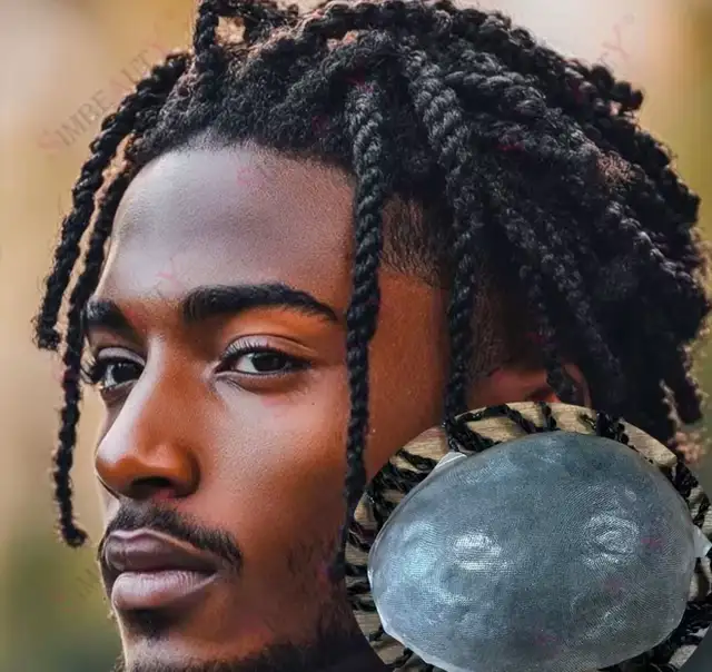 10% Men Hair Piece/ Toupee - Photo 10