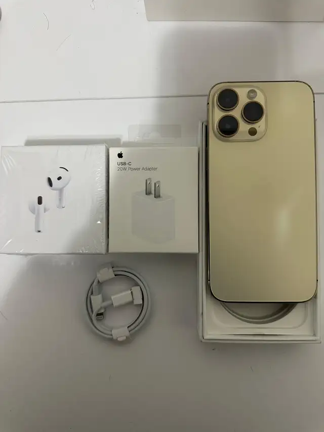 IPHONE 14 PRO MAX 128GB AIRPODS/ADAPTER/DELIVERY