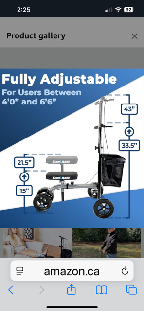 New Knee Scooter-Newmarket or 16th/Woodbine