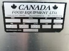 CANADA FOOD EQUIPMENT DISH WASHER 3PH, 208VOLTS, 60hz - Photo 4
