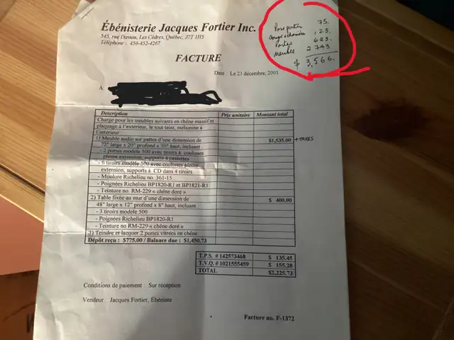 Meuble en chêne massif fabriqué par ébéniste – très solide (72') - Photo 10