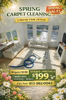 Spring Carpet Cleaning Special – Homes & Offices | $199