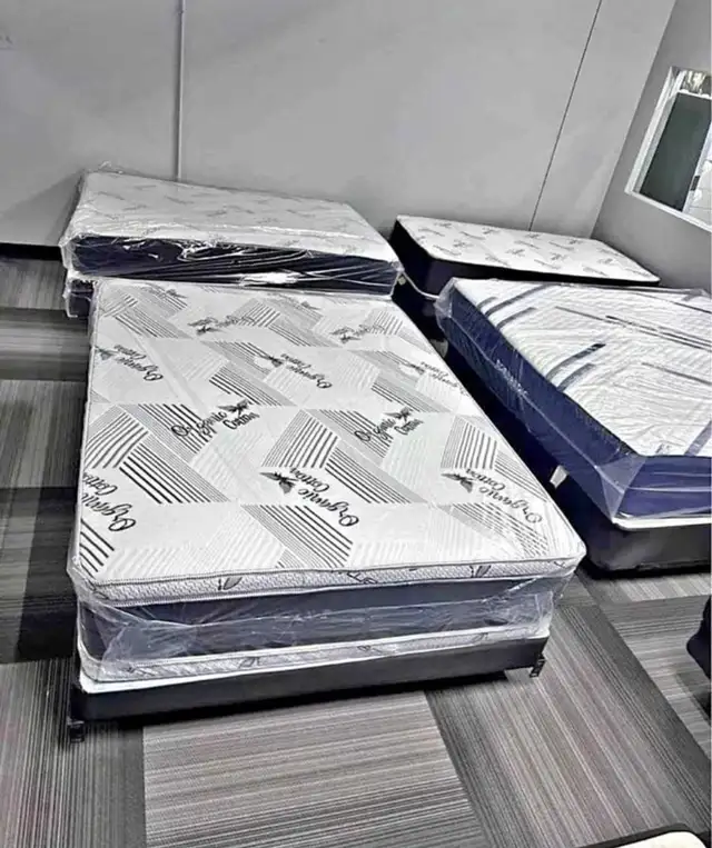Double bed with mattress at discounted price.