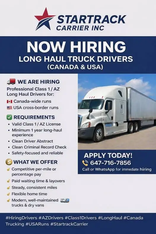 Truck Drivers required