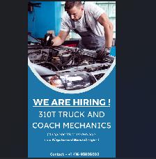 Hiring: 310T Licensed Mechanic