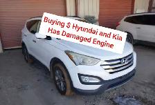 Wanted $ Hyundai and Kia / has blown engine