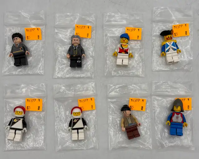 Variety of LEGO Figures: Harry Potter, Space Police, Pirate, etc