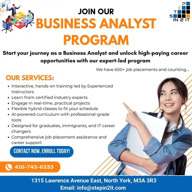 Business Analyst Training by STEPIN2IT, North York