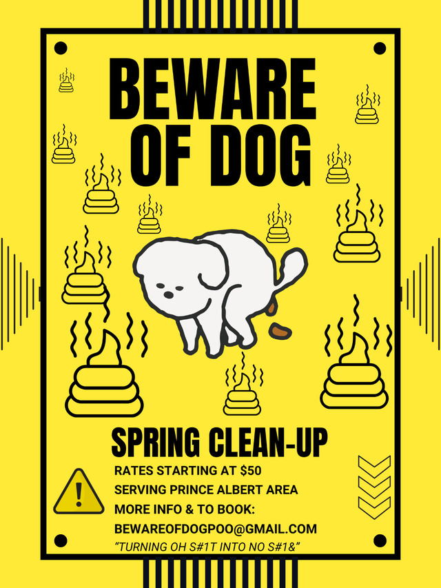 DOG POO SPRING CLEAN-UP