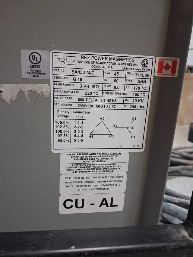 45 KVA Portable Power Distribution Unit-600v to 208y/120v - Photo 8