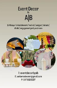 Wedding / Party / Birthday / Small Event Decor