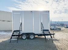 All-Season Portable Washroom Trailer