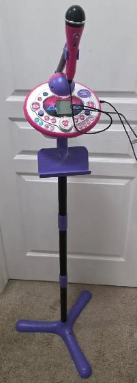 Singalong Microphone with stand and music buttons $20