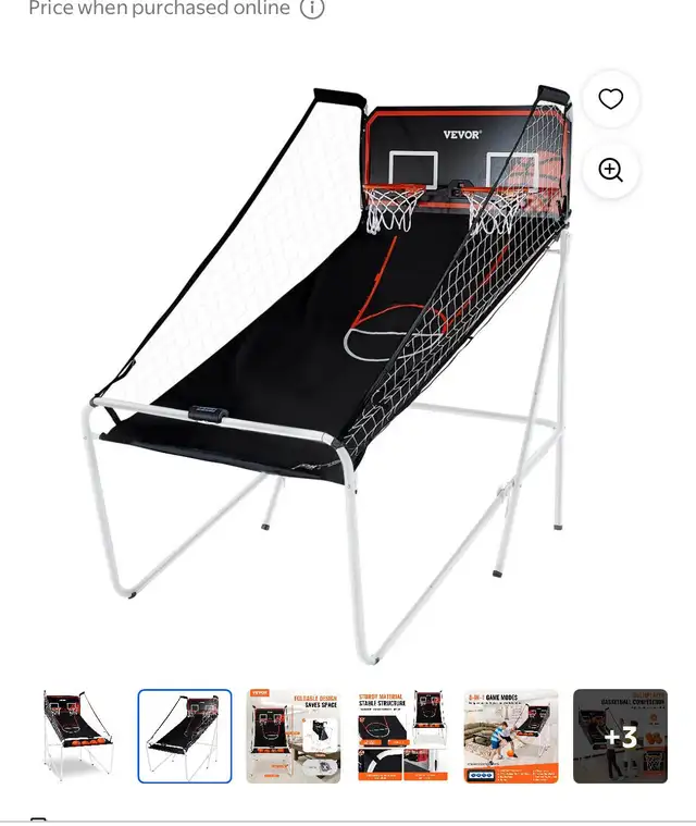 Foldable -Indoor basketball arcade  for kids - Photo 3