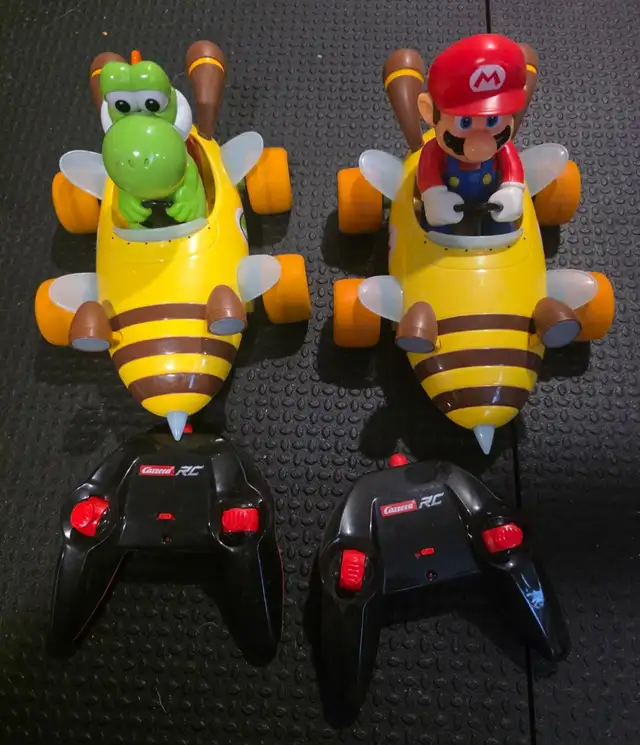Remote control Mario and Yoshi cars $20