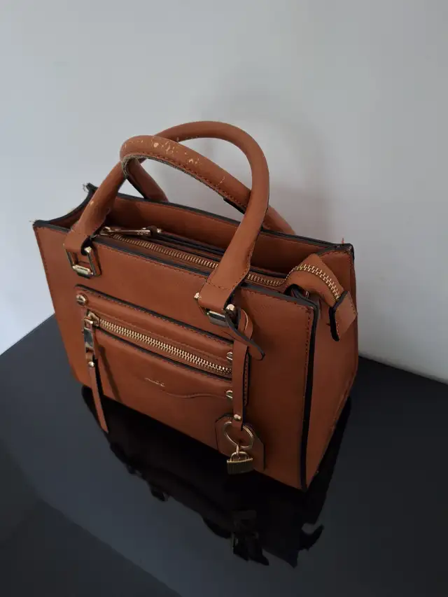 Aldo Laerin Brown and Gold Tote Purse / Bag - Photo 3