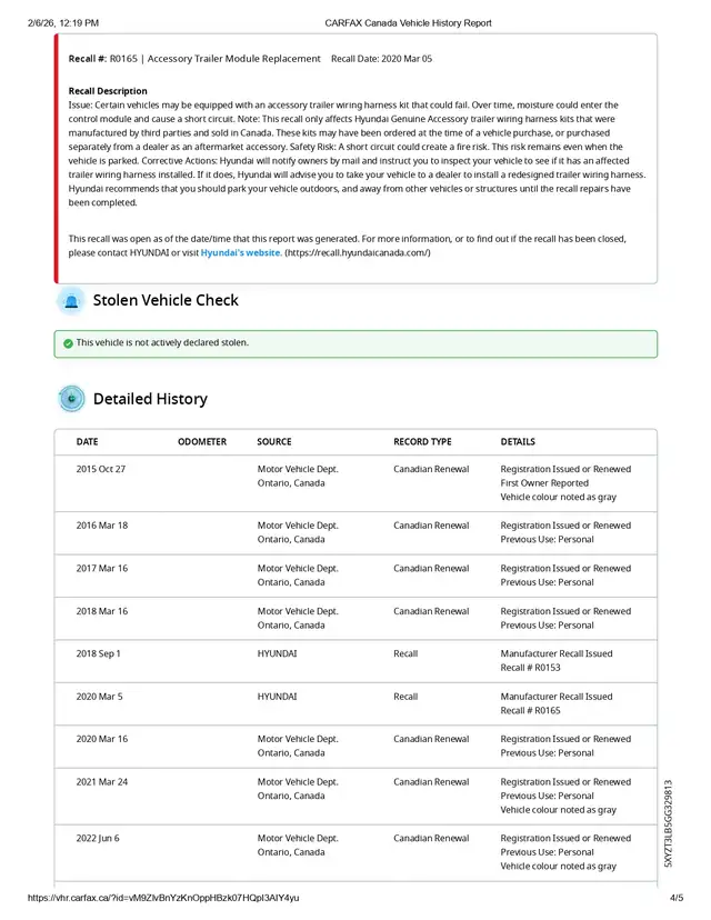 2016 Hyundai Santa Fe Sport 2.4l 4cyl, 165km only! no accidents, - Photo 4