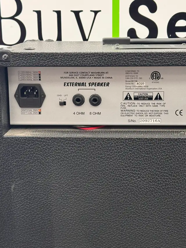 Washburn BD75B Bass Amplifier - Photo 4