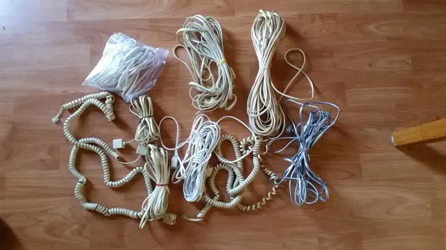 Assorted Long Phone Extension Cords
