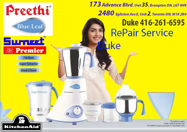 Dynamic, Preethi, Mixer, Bajaj, Indian, Vitamix, Any Model