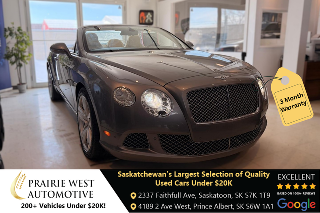 2012 Bentley Continental GT AWD - LOW KM