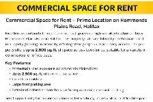 Commercial Space for Rent – Prime Loc. on Hammonds Plains rd