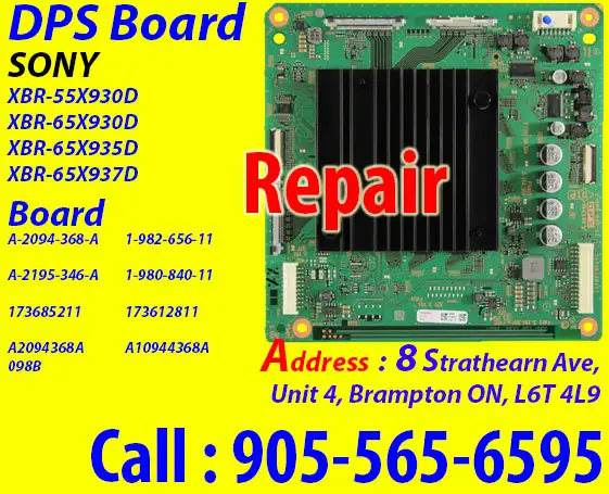 Sony A-2195-346-A DPS Board Exchange REPAIR