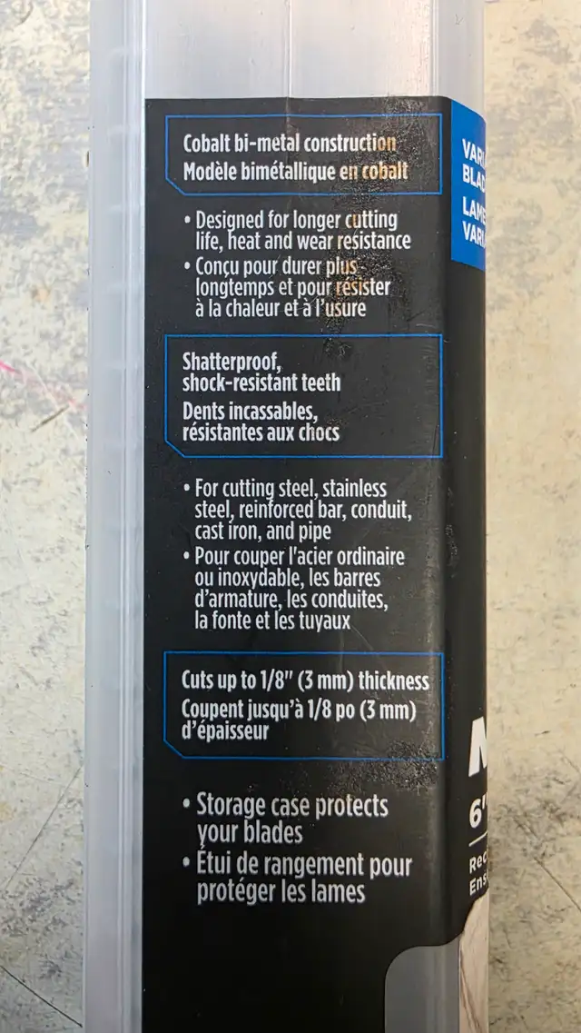 Maximum 25pc. Bi-Metal Reciprocating Saw Blade Set - BRAND NEW - Photo 2