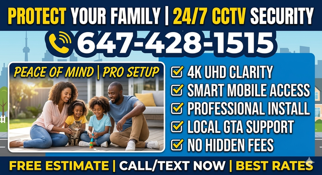 4K SECURITY CAMERAS | Secure Your Family & Home | 647-428-1515