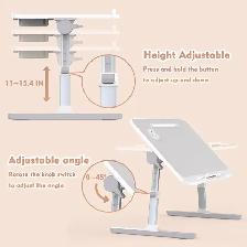 Brand New Foldable Lap Desk with Charging Port & Book Stand $59 - Photo 6