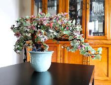 Ancient Style Jade Glass Flower Tree - Photo 2