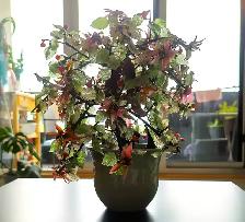 Ancient Style Jade Glass Flower Tree - Photo 7