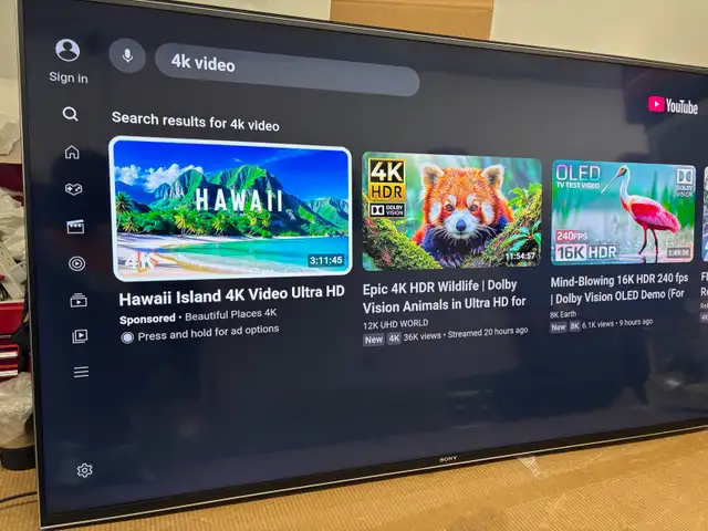 For Sale Sony X75K 55' 4K UHD HDR LED Smart Google TV KD55X75K - Photo 2