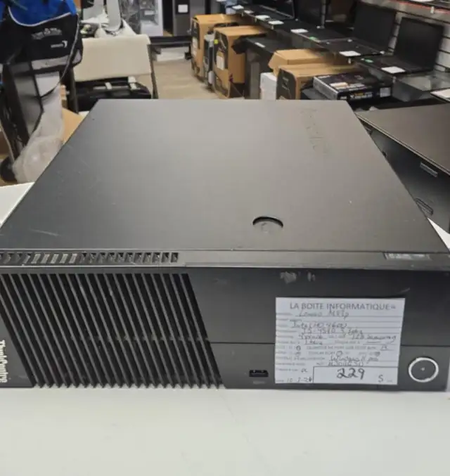 PC Lenovo ThinkCentre M93p i5-4590 16Go Ram SSD 128Go HDD 1To