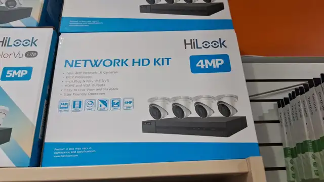 HILOOK 4MPX 4 CAMERA WITH 4CH POE NVR SYSTEM