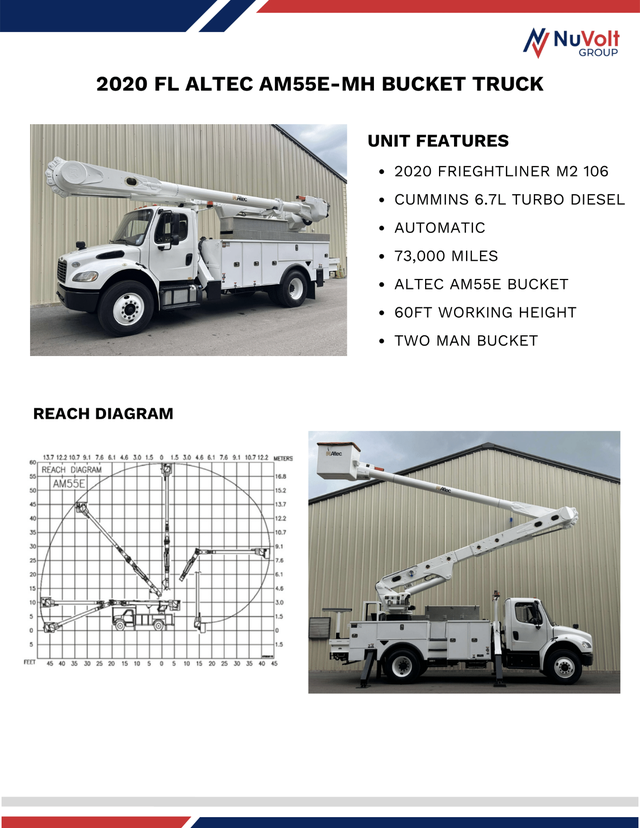 2020 Freightliner M2-106 Altec AM55E-MH Bucket Truck