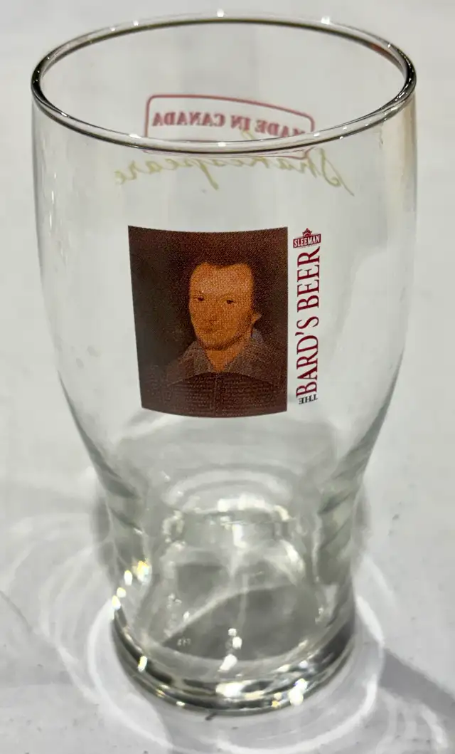 Set Of Six "Shakespeare" Themed Beer Glasses ("The Bard’s Beer") - Photo 2