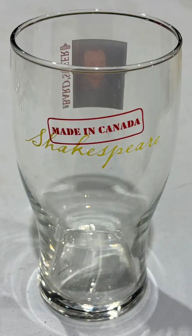 Set Of Six "Shakespeare" Themed Beer Glasses ("The Bard’s Beer") - Photo 3