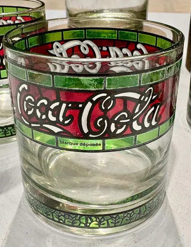Vintage Set Of "Coca Cola" Drinking Glass Tumblers (MINT!) - Photo 3