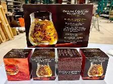 FOUR Glass Whisky Tumblers ("Official Canadian Whisky Glass")