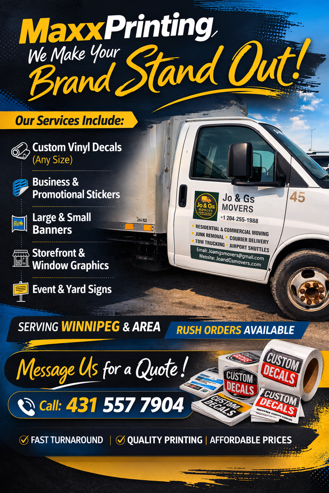 Custom decals and signage