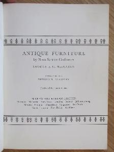 ANTIQUE FURNITURE by George MacLaren - 1975 SC - Photo 2
