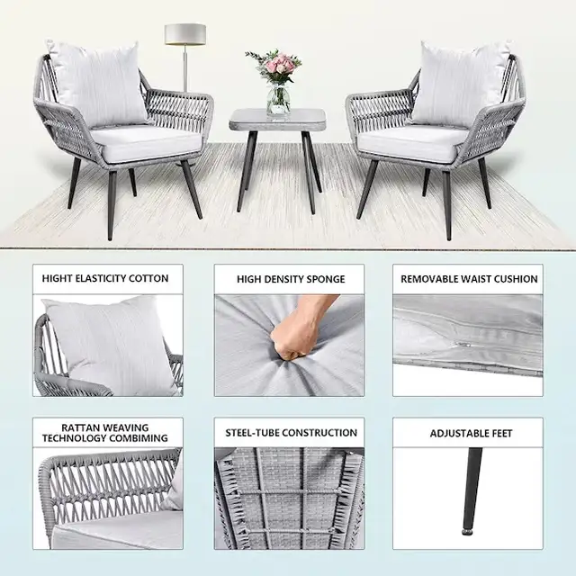 Brand New 3 PC Modern Patio Bistro Set Selling at $169 - Photo 2