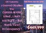 Final Chance – Concord Canada House | 1 b1b$449K!