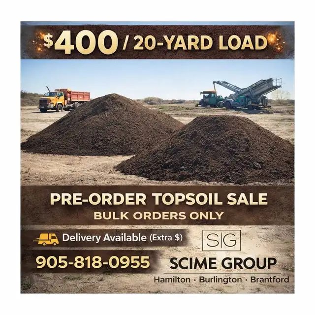 Top soil, triple mix, aggregates