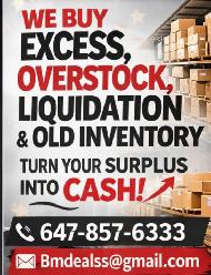 WE Want your Excess Inventory-Overstock